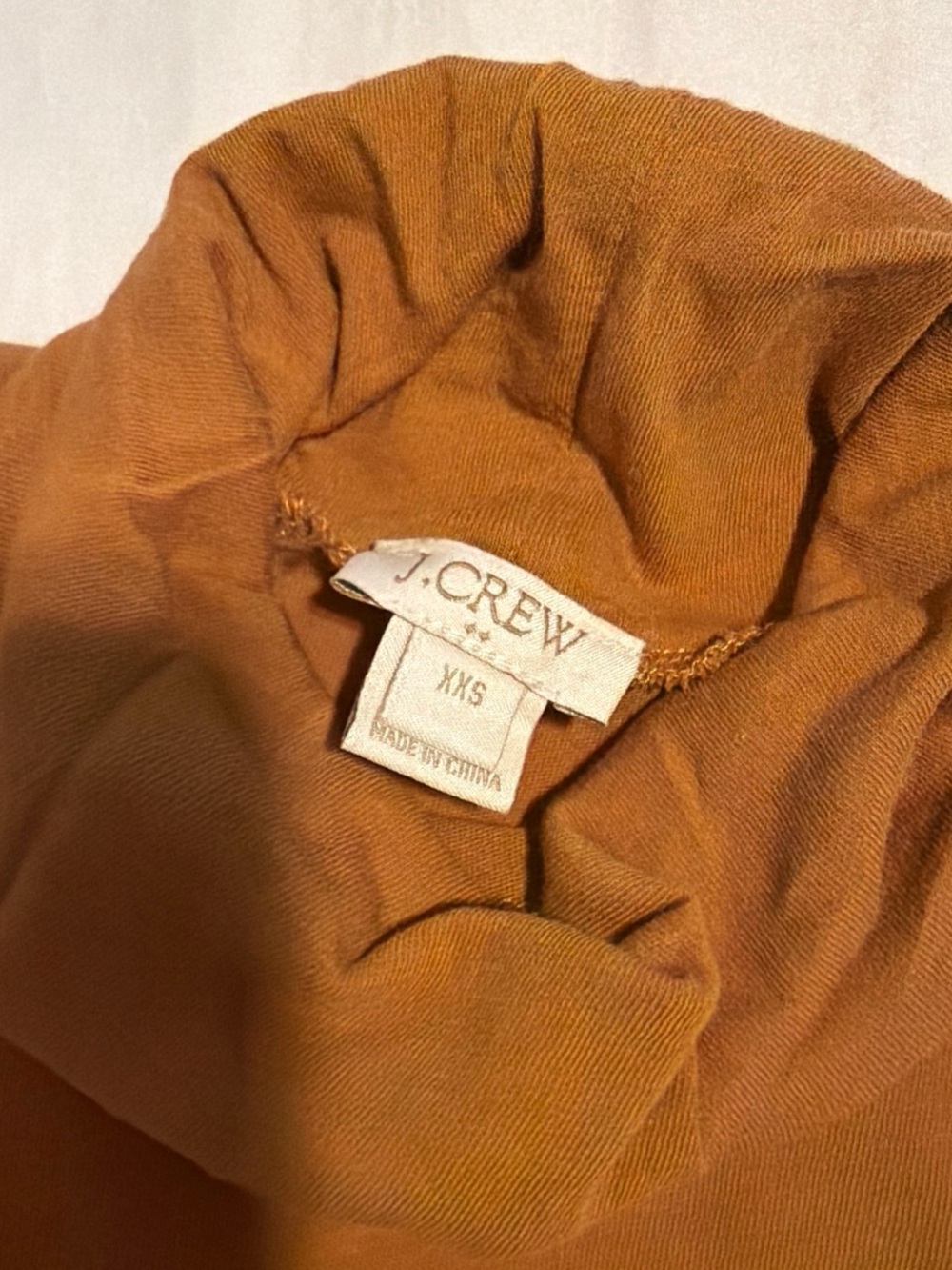 J. Crew Tan Turtleneck Top